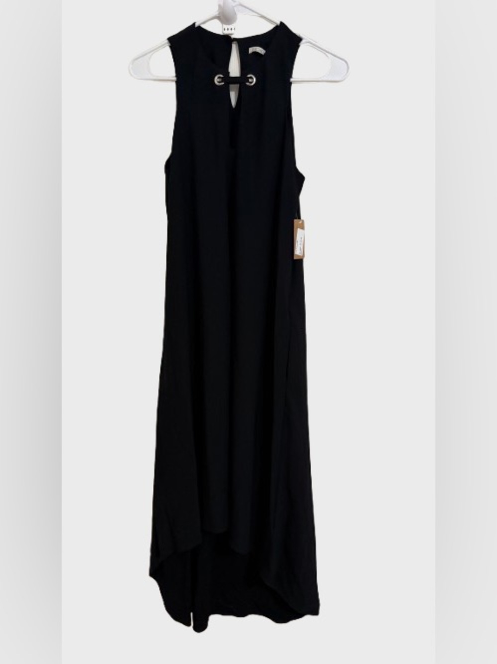 RACHEL Rachel Roy Black High-Low Keyhole Dress